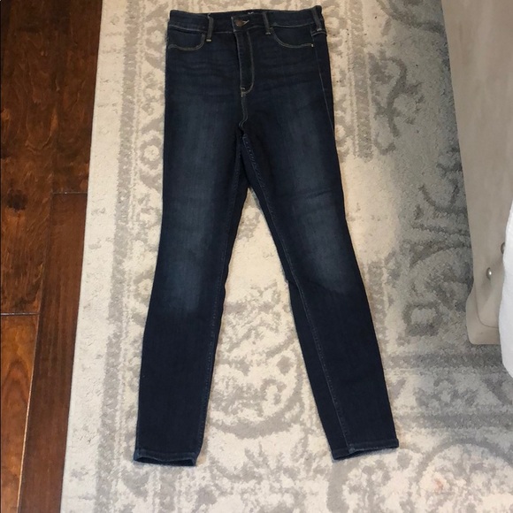 Dark Hollister sz 27 Skinny Jean jeggings EUC - Picture 2 of 3